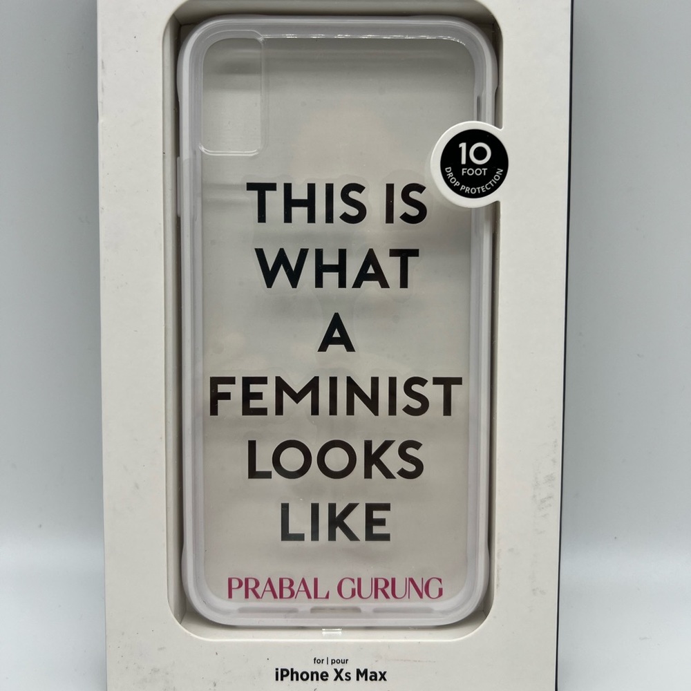 Prabal Gurung FEMINIST Clear IPhone Case XMax
